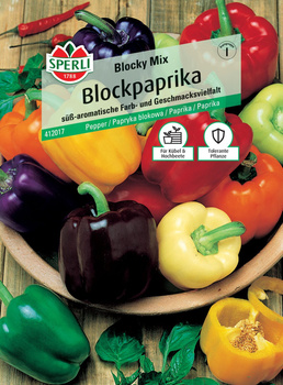 Papryka blokowa 'Blocky Mix' F1 Nasiona PREMIUM Sperli