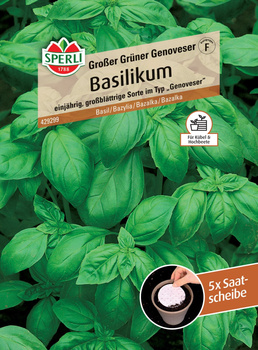 Bazylia 'Großer Grüner Genoveser' Nasiona PREMIUM Sperli