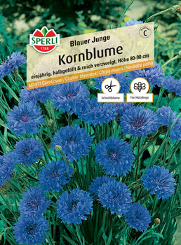 Chaber bławatek 'Blauer Junge' Nasiona PREMIUM Sperli