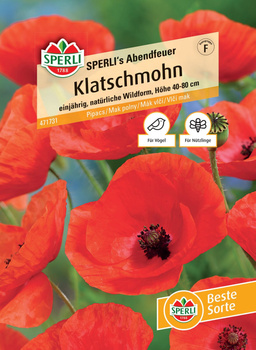 Mak polny 'SPERLI's Abendfeuer' Nasiona PREMIUM Sperli