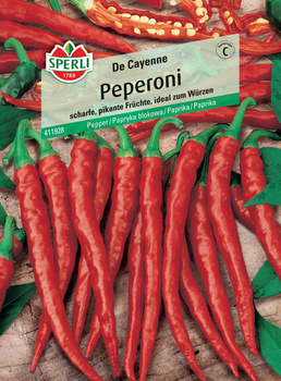 Papryka blokowa 'De Cayenne' Nasiona PREMIUM Sperli