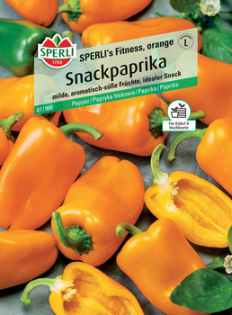 Papryka blokowa 'SPERLI's Fitness, orange (E499531)' F1 Nasiona PREMIUM Sperli