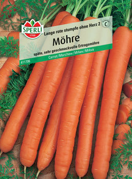 Marchew 'Lange rote stumpfe ohne Herz 2' Nasiona PREMIUM Sperli